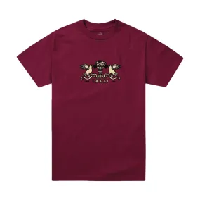 Lakai Terrace Birds T-Shirt Maroon