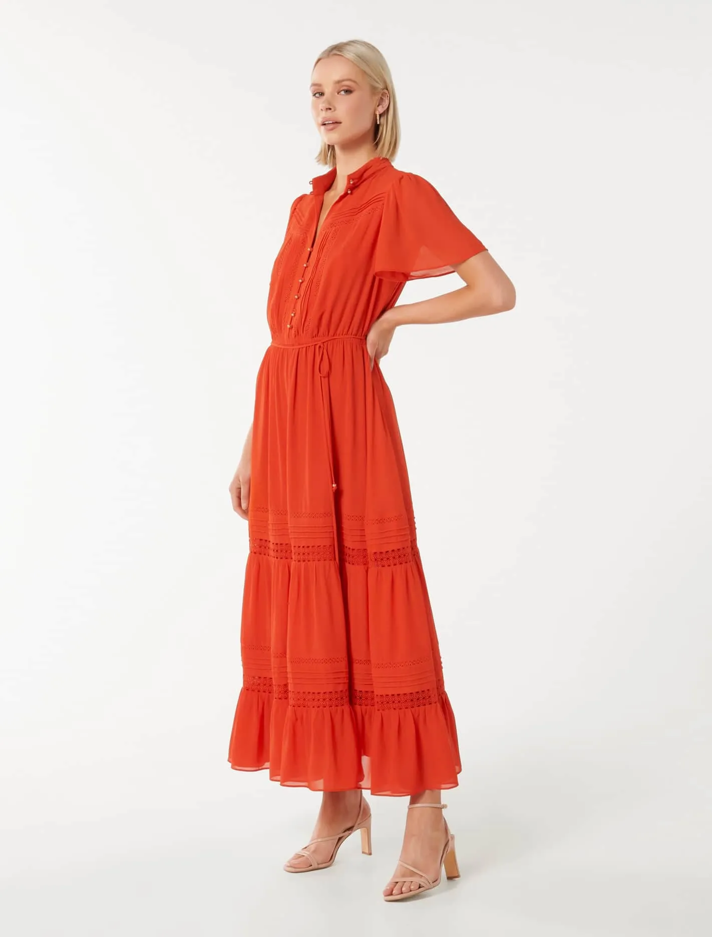 Laura Trim Detail Midi Dress