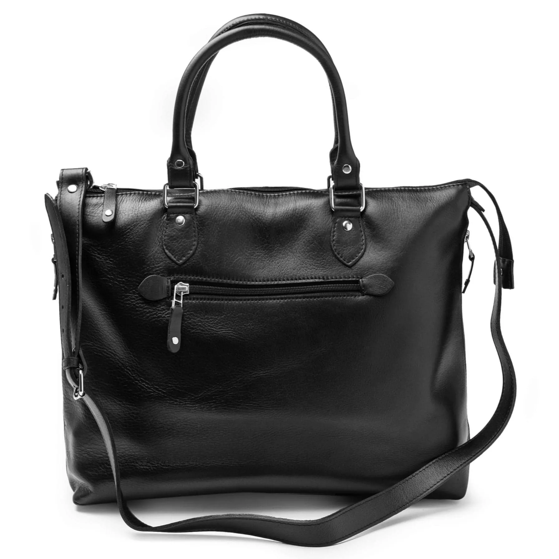 Leather Tech Tote