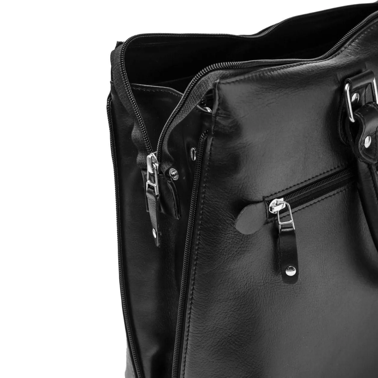 Leather Tech Tote