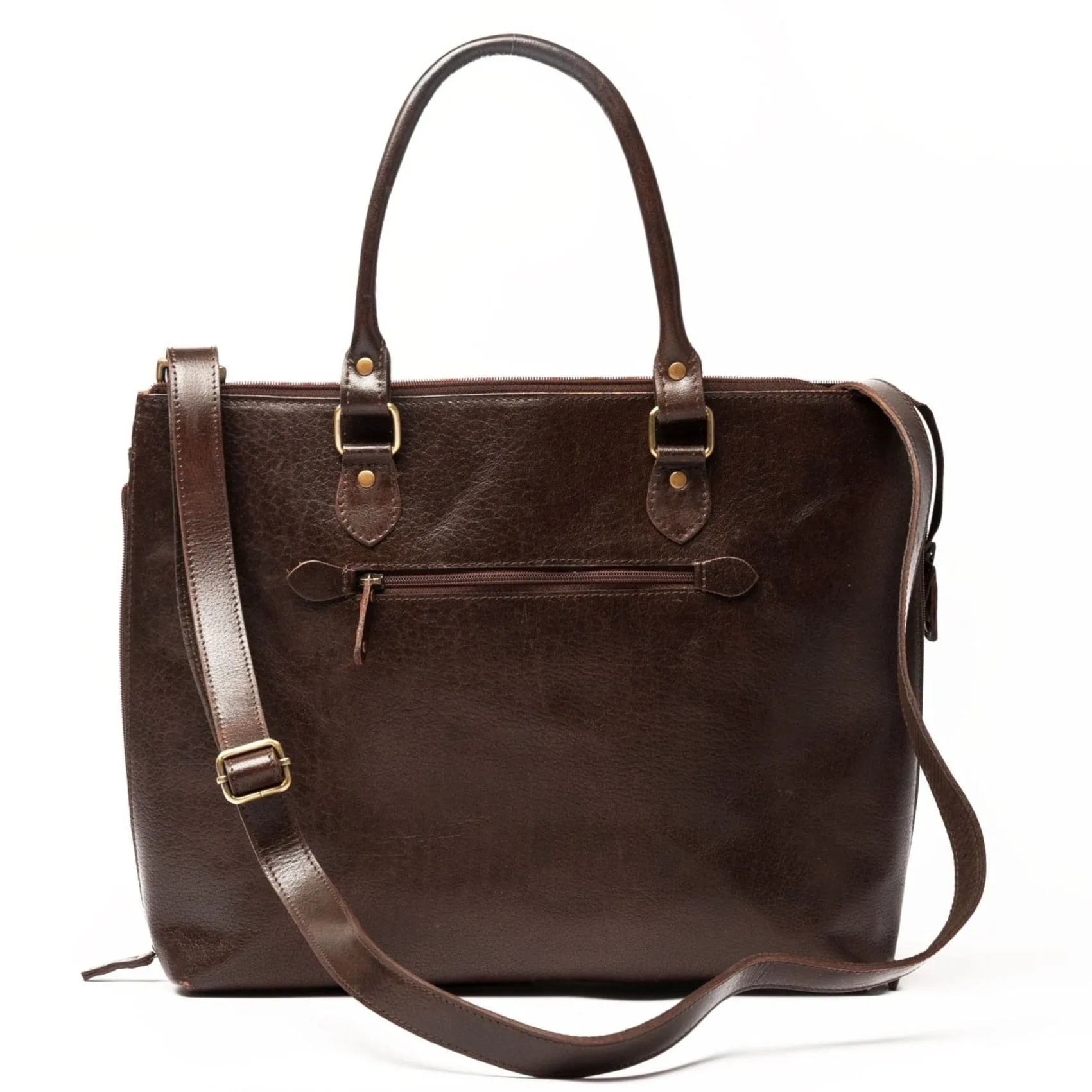 Leather Tech Tote