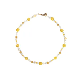 Lemon flower necklace