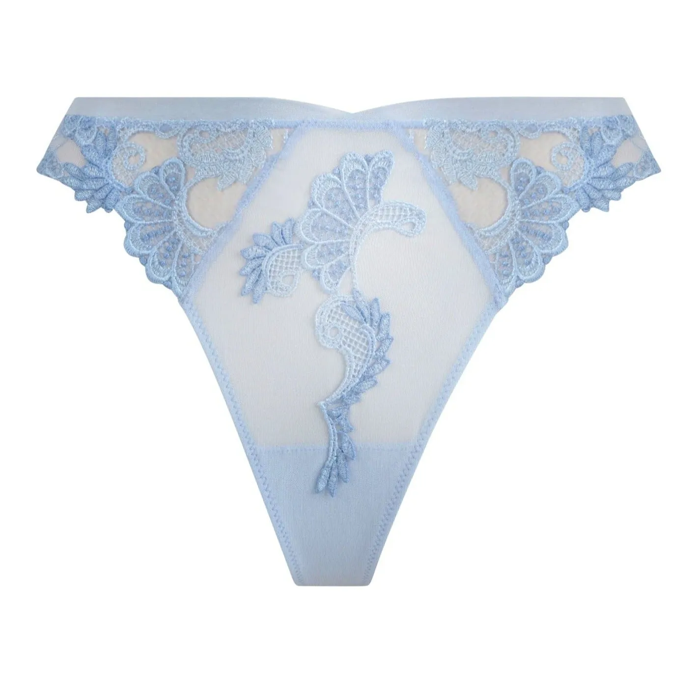 Lise Charmel Dressing Floral Thong in Ciel ACC0088