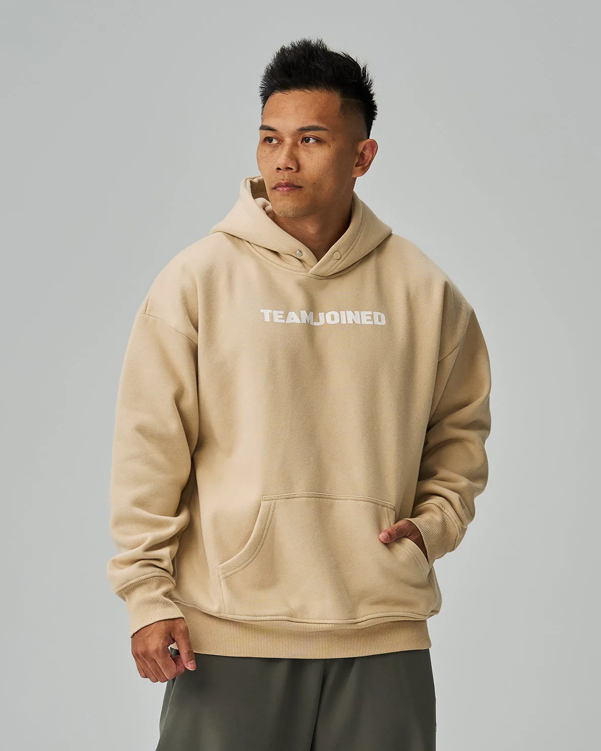 Logo Fleece Oversized Hoodie