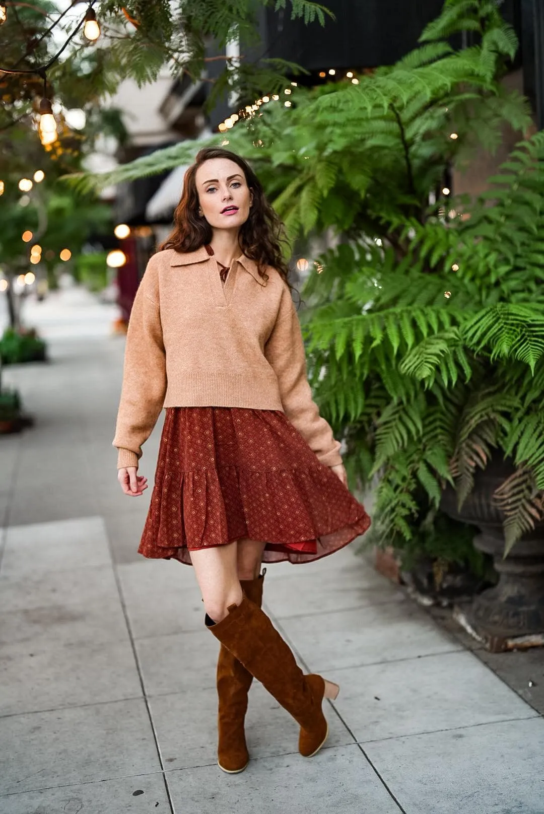 Long Sleeve Mini Dress by Molly Bracken