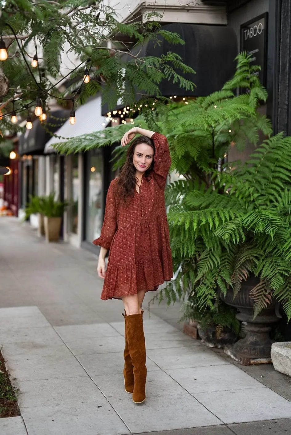 Long Sleeve Mini Dress by Molly Bracken