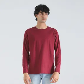 Maroon Full Sleeve Crew Neck