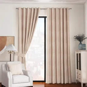 Marseille Eyelet Readymade Curtains - Sand