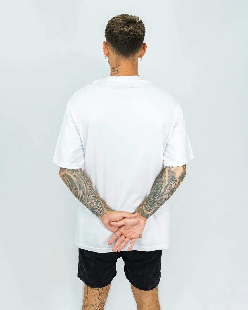 Oversized Ibiza Pocket Tee - Blanco