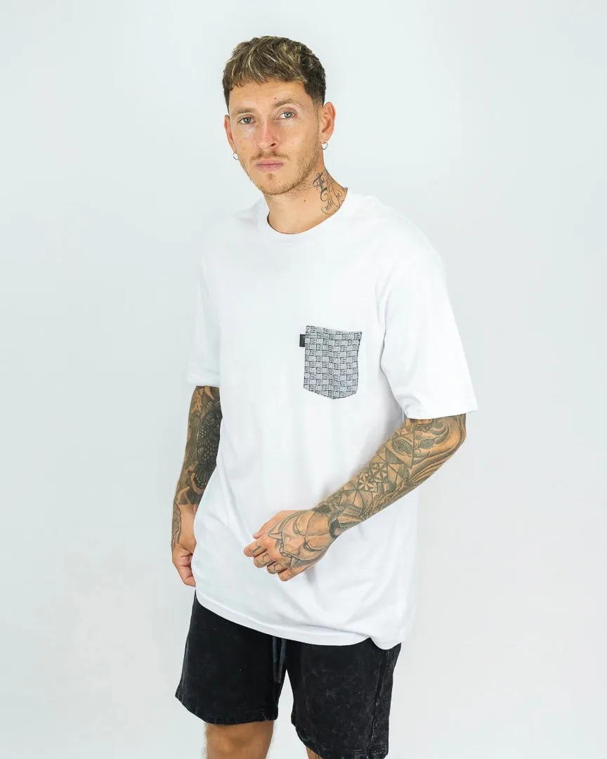 Oversized Ibiza Pocket Tee - Blanco