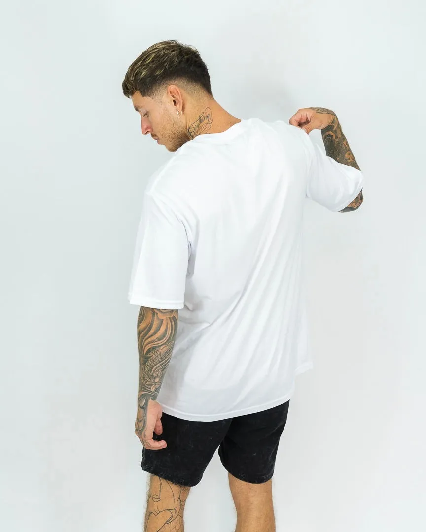 Oversized Ibiza Pocket Tee - Blanco