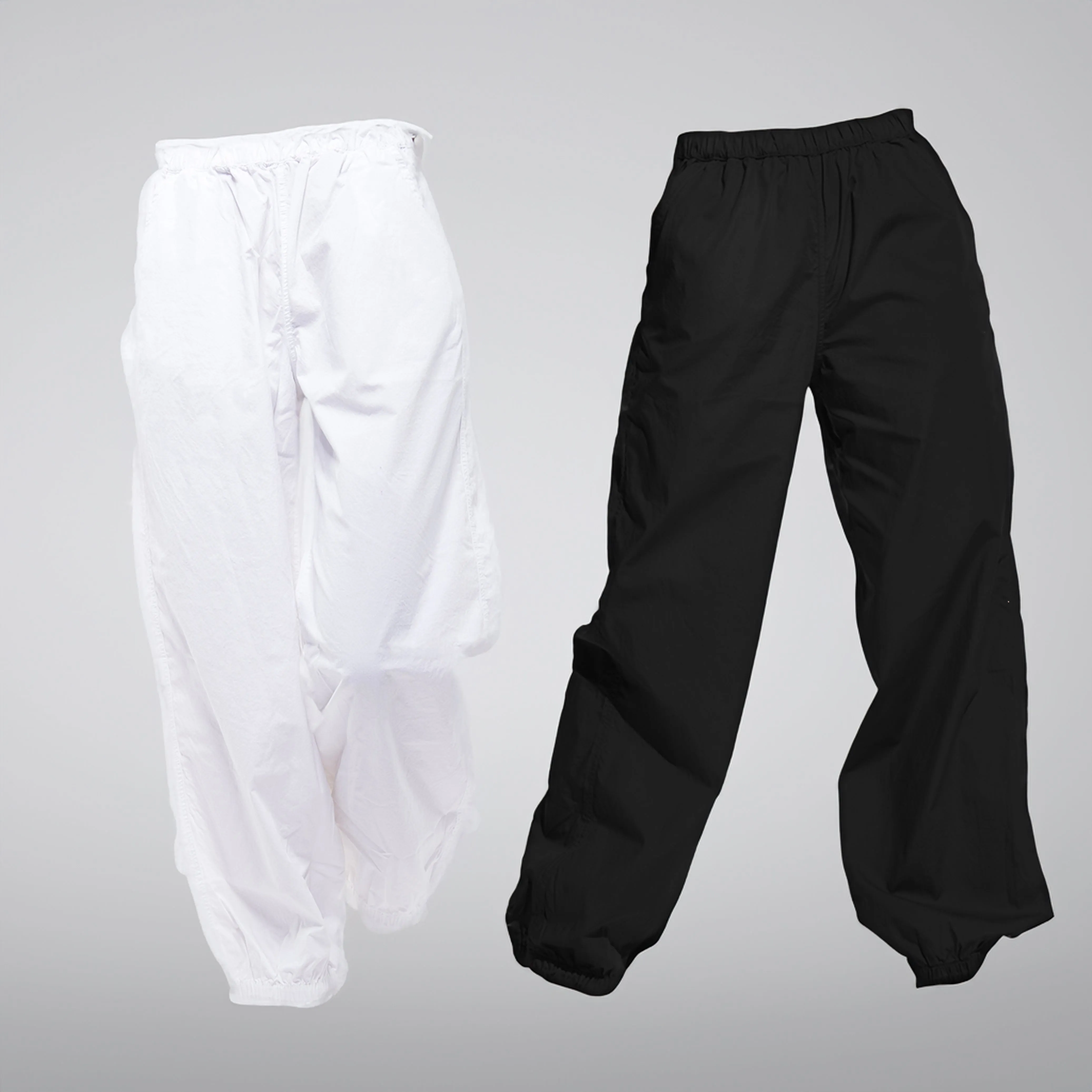 Parachute Pant Black & White Combo