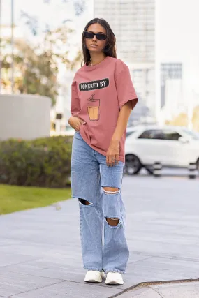 Powered By Chai Oversized T-shirt