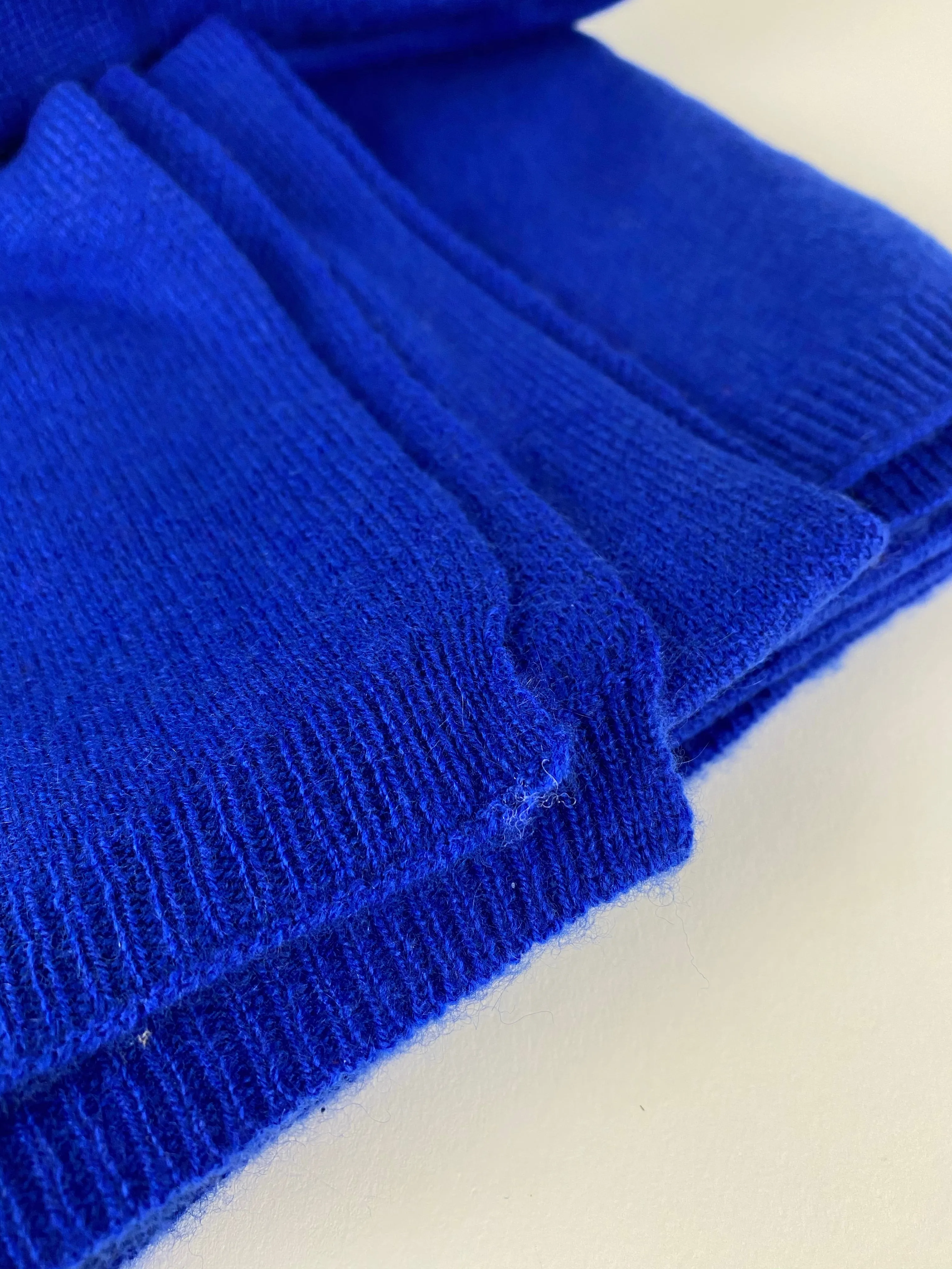 Royal Blue Cashmere Scarf 30/70  LAST ONE!