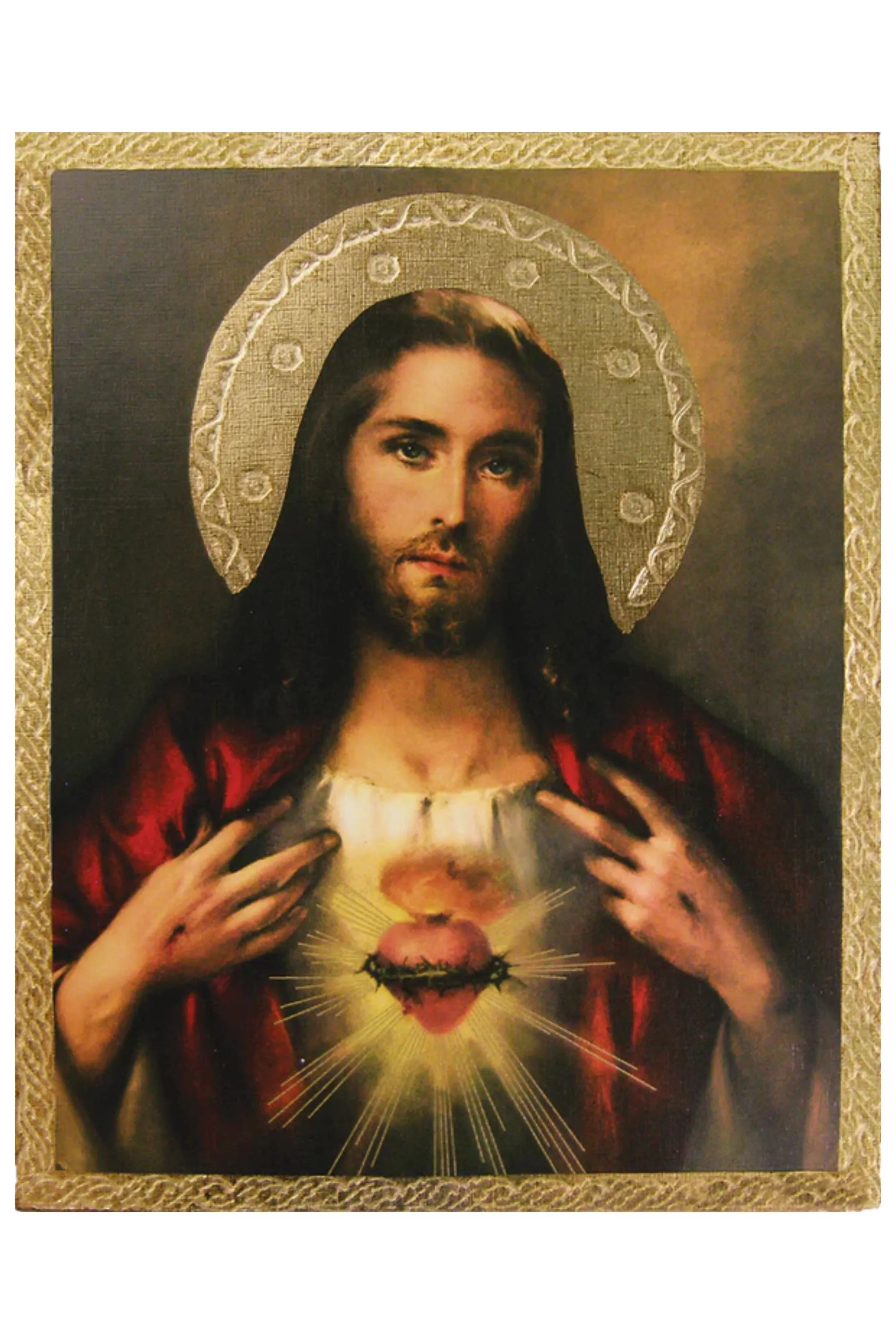 Sacred Heart Florentine Plaque