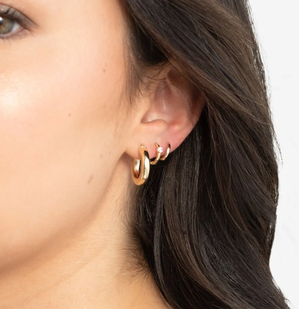 Small Bold Hoops