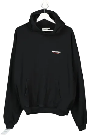 Vanquish Black Essential Oversized Pullover Hoodie UK L