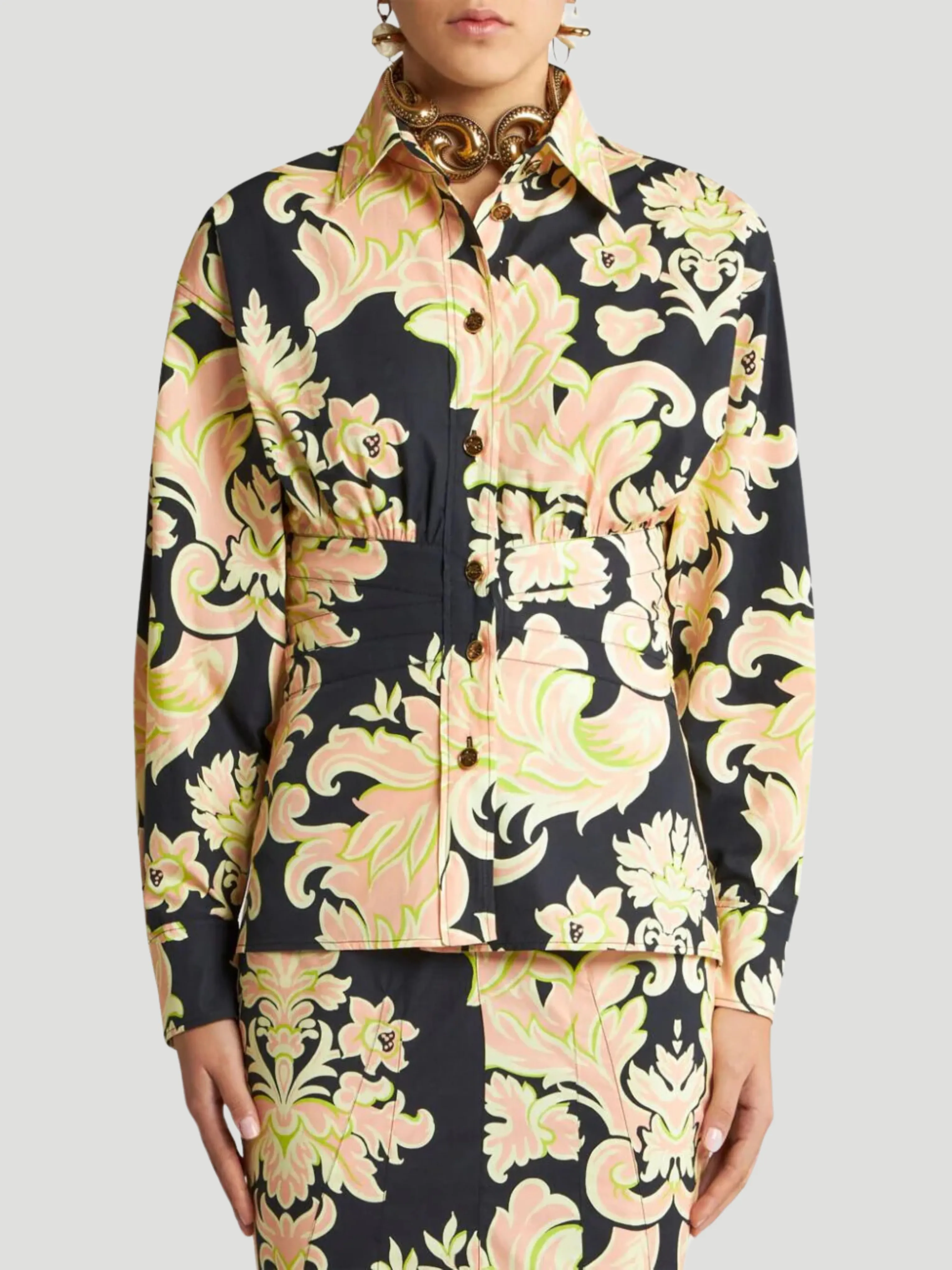 Venus Print Cotton-Blend Shirt