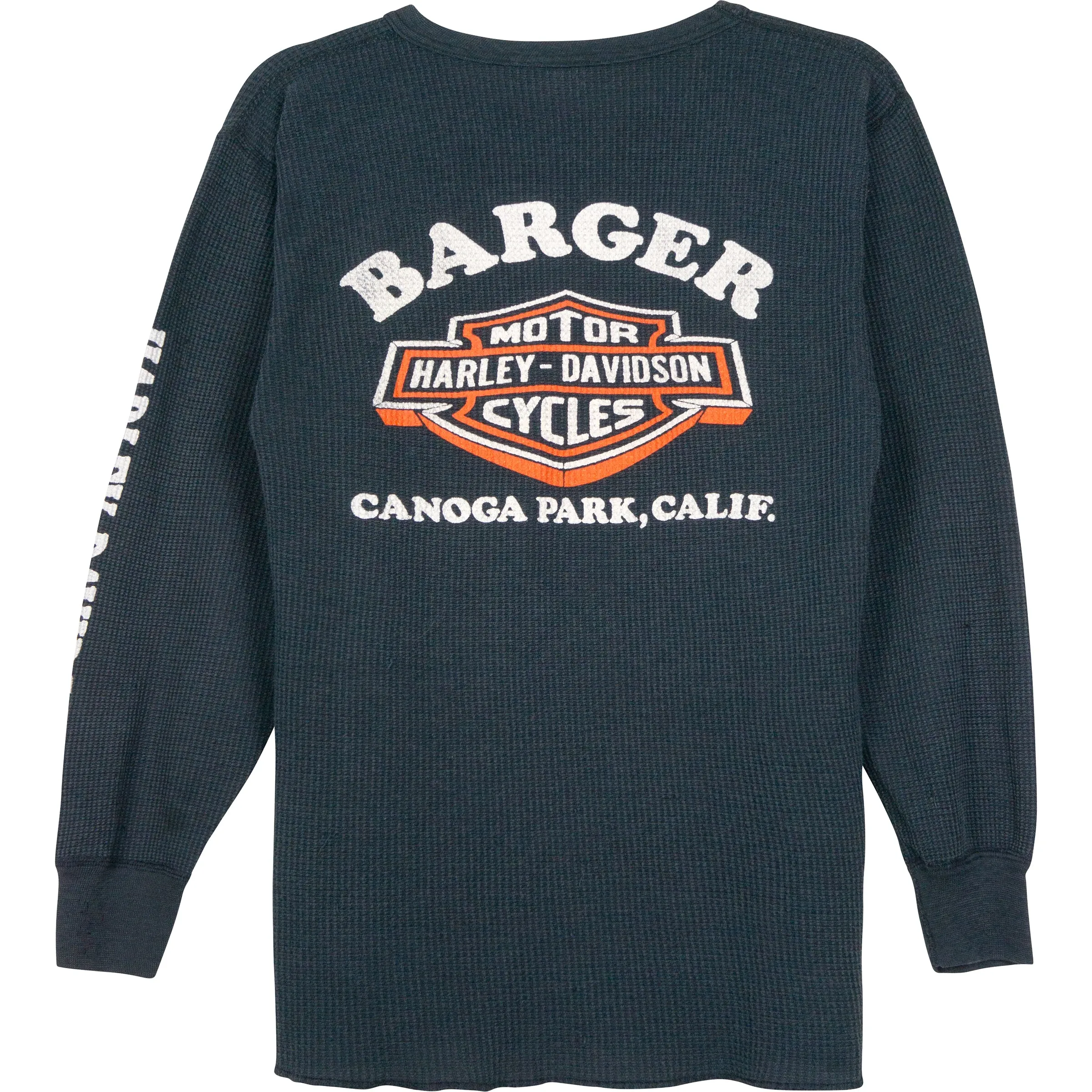 VINTAGE HARLEY DAVIDSON WAFFLE KNIT THERMAL