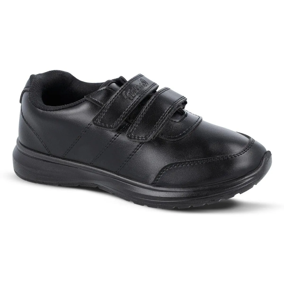 Walkaroo kids School Shoes -WV502 Black