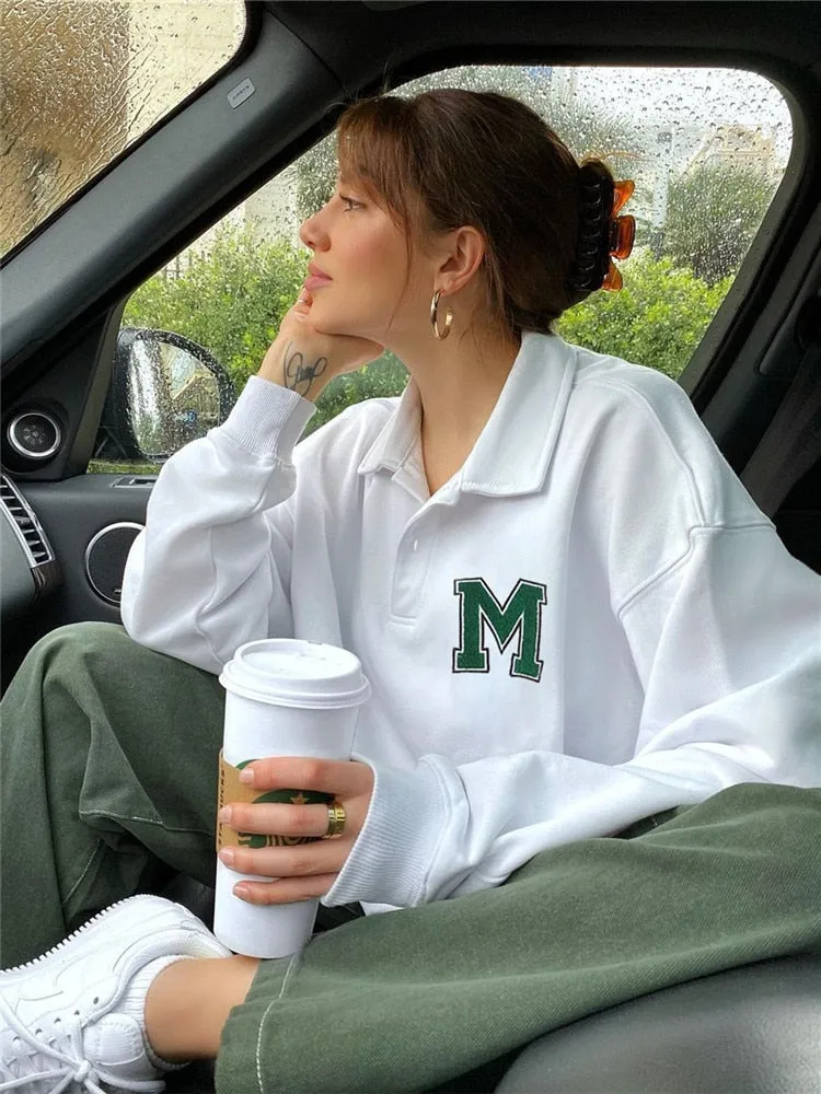 White Oversized Sweatshirt