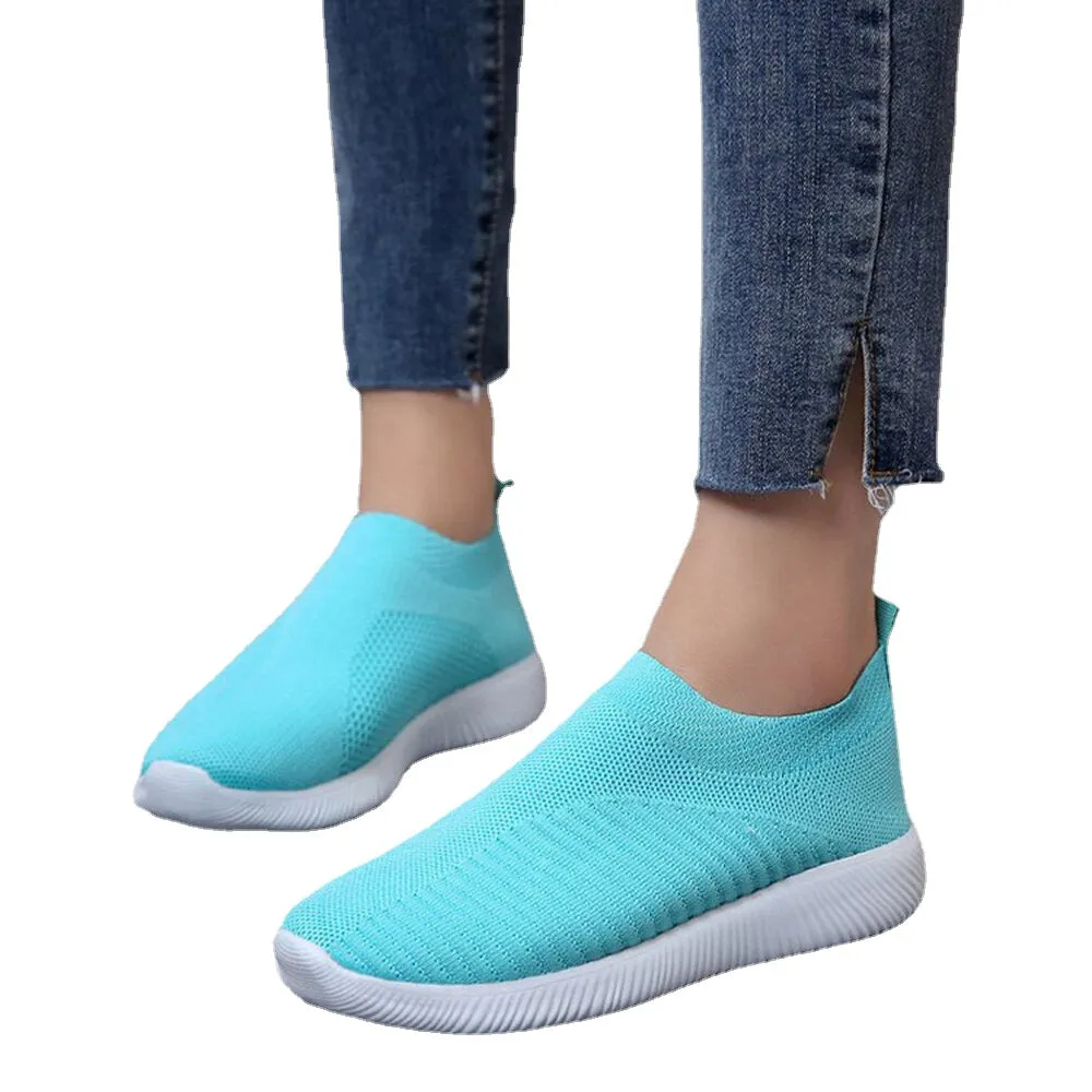 Women Casual Shoes Woman Plus Size Breathable Mesh Slip-on Women's Vulcanize Shoes Ladies Sneakers Spring Summer Running