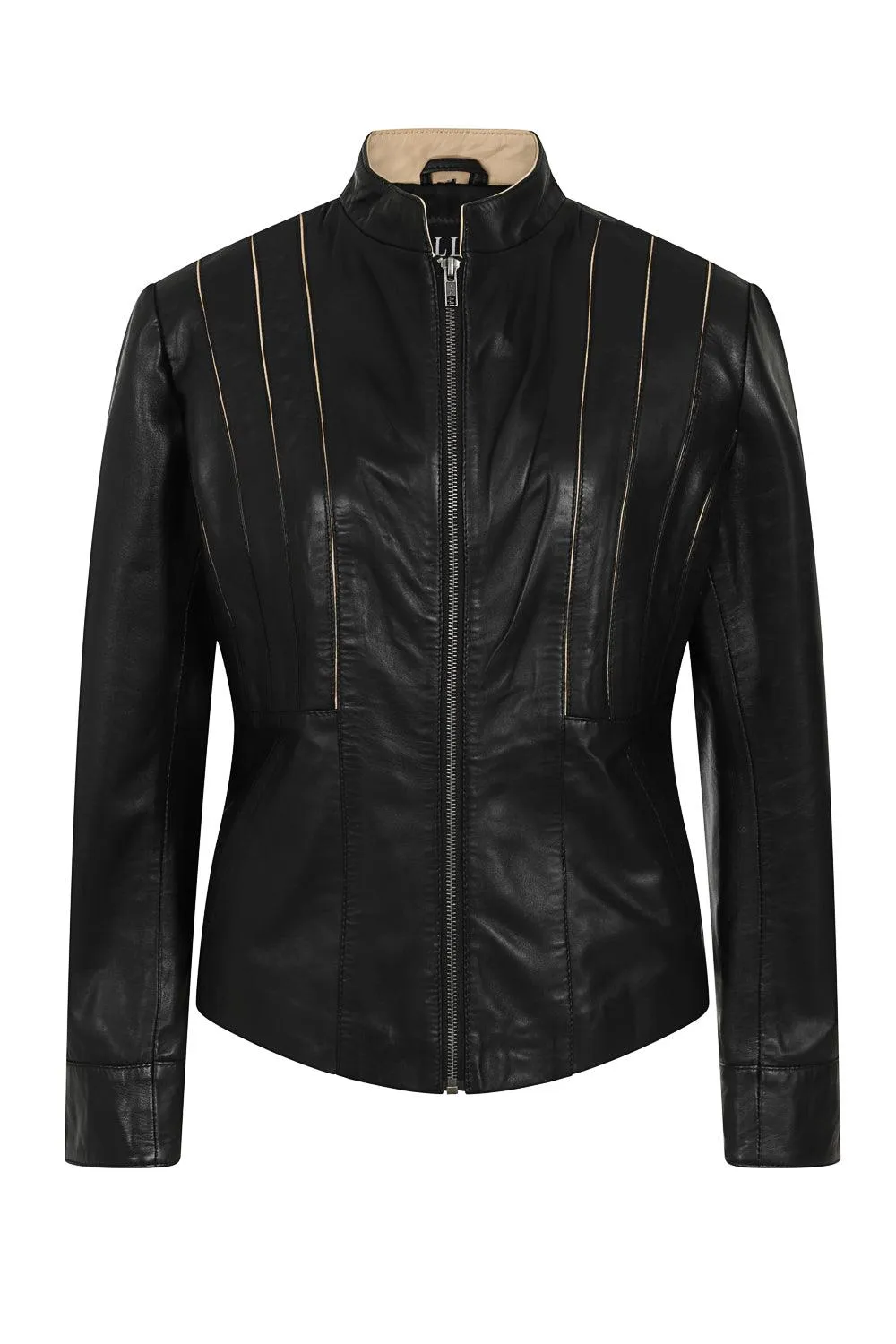 Women's Beautifully Fitted Stylish Leather Jacket - JUDY 2020