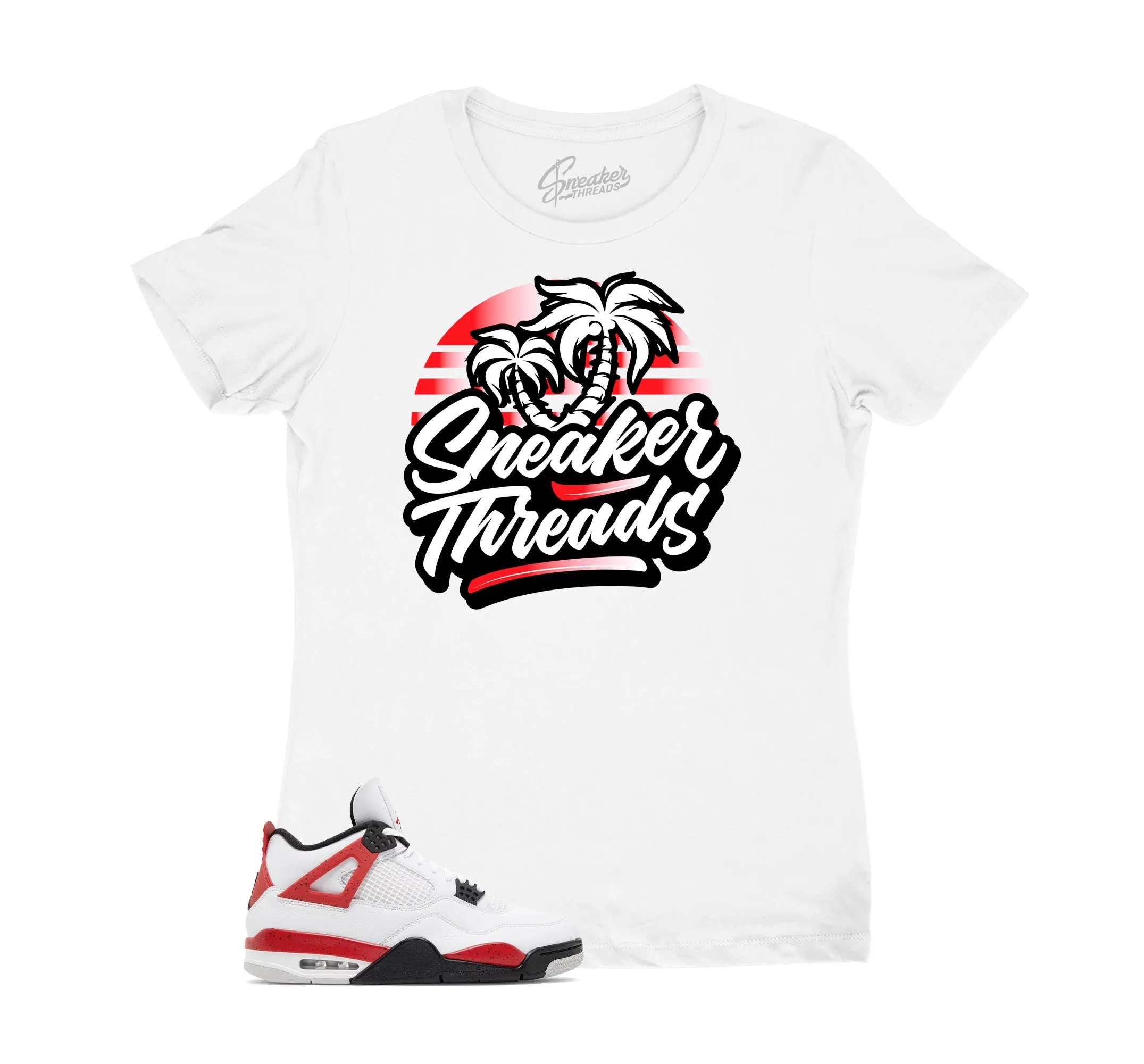 Womens - Red Cement 4 ST Palms Shirt