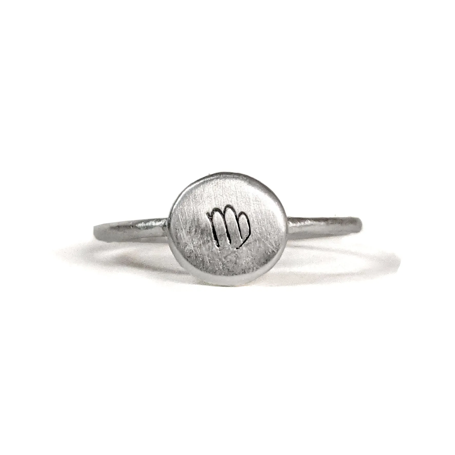 Zodiac Coin Rings in Sterling Silver by Olivia Mary Grace