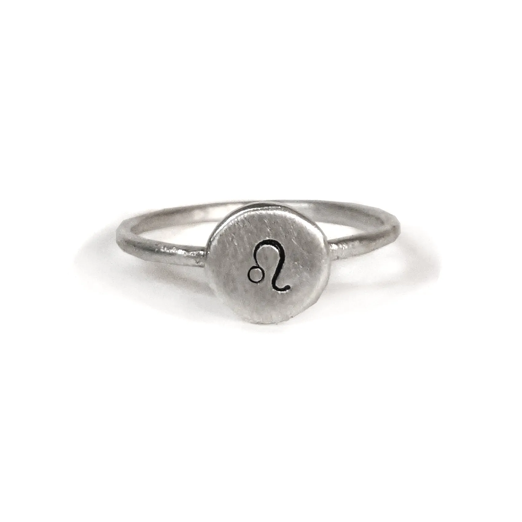 Zodiac Coin Rings in Sterling Silver by Olivia Mary Grace