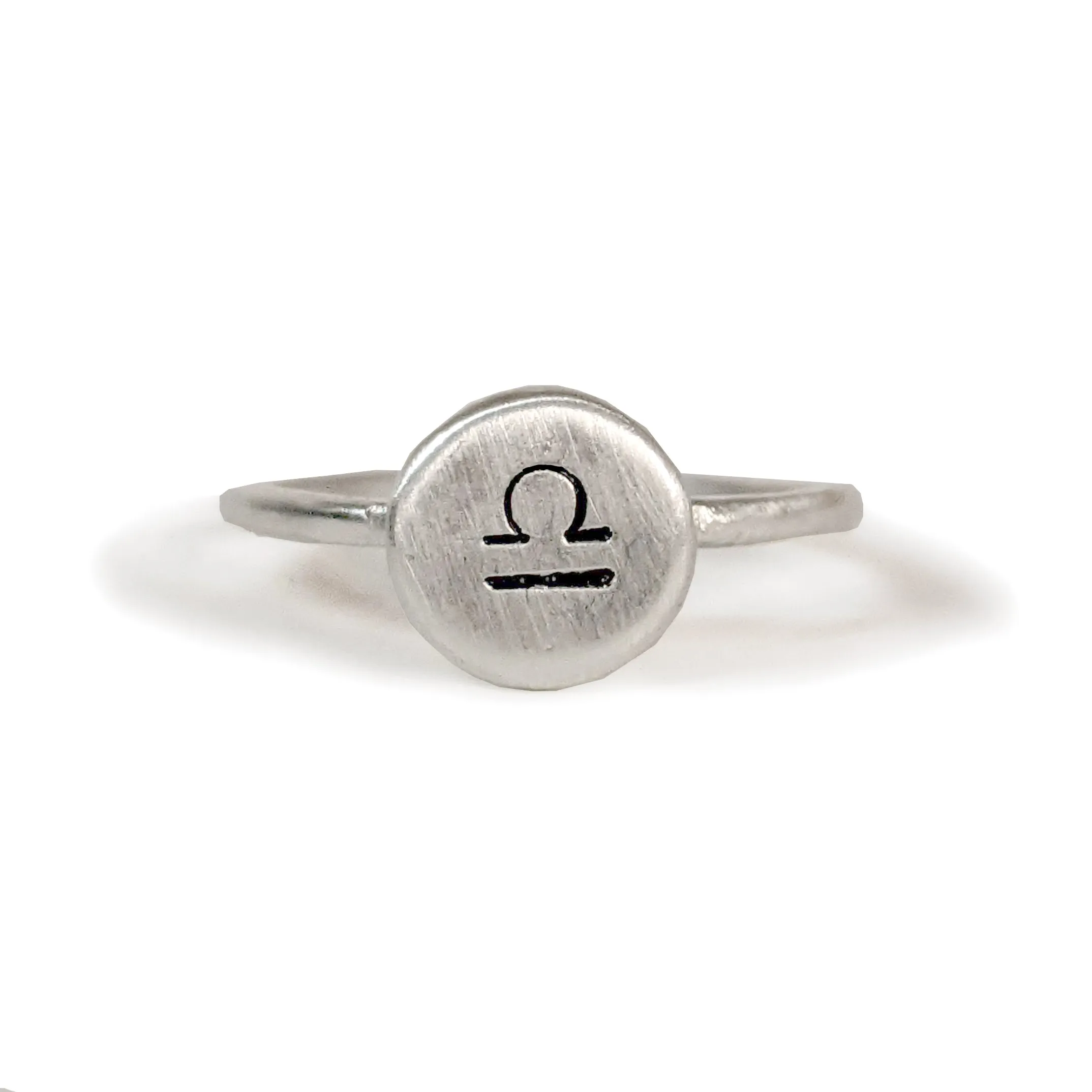 Zodiac Coin Rings in Sterling Silver by Olivia Mary Grace